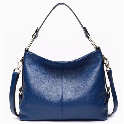 large navy blue shoulder purse.